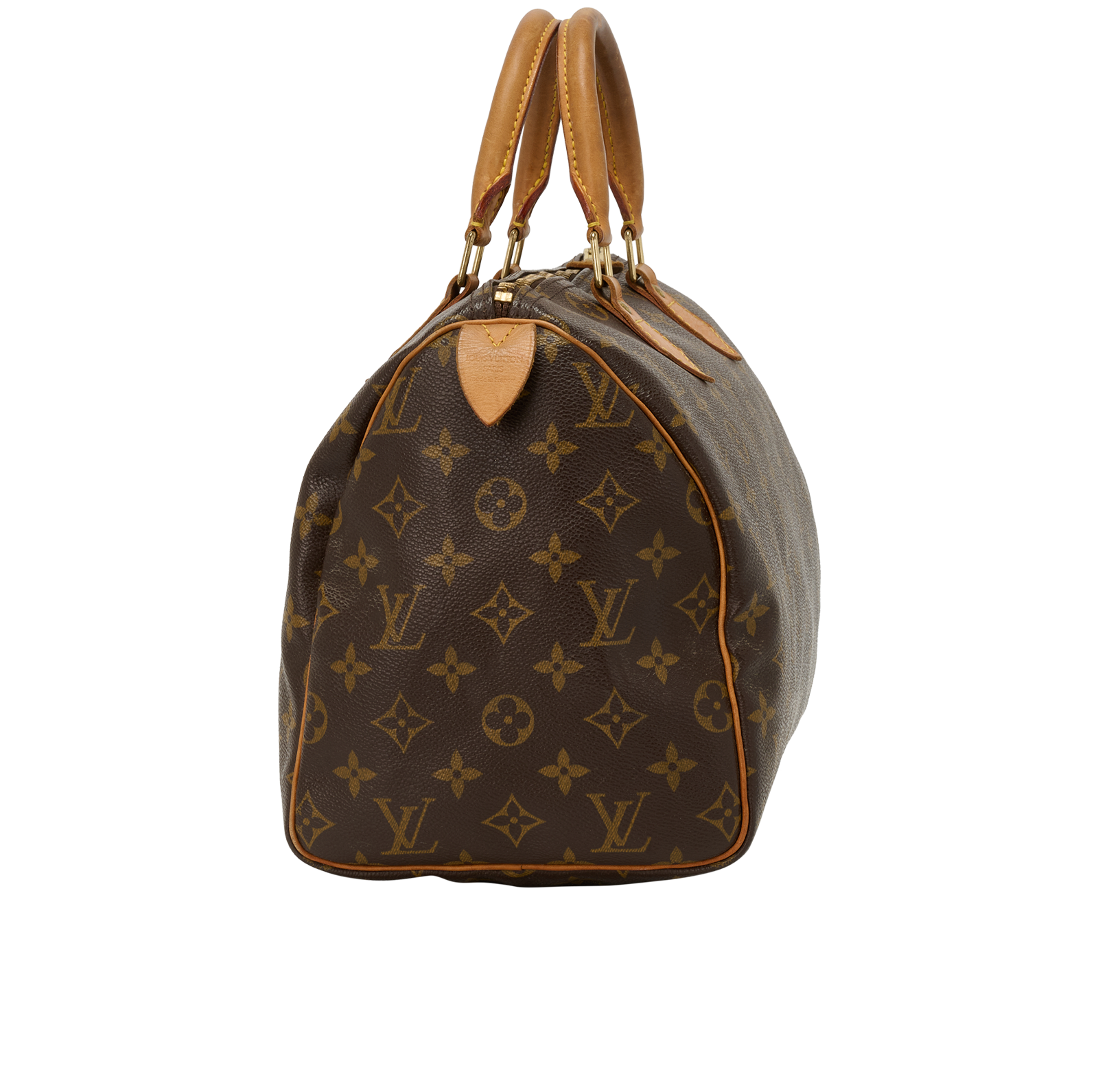 Speedy 30, &pound;850, Handbags, Brown, Canvas, Side view